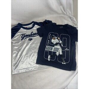 Aaron Judge Youth Yankees MLB Shirt 4t-5 Baseball #99 Graphic Jersey NY New York